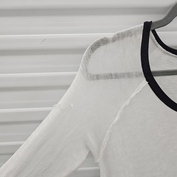 Free People Intimately Layering Top Womens Size S Lightweight Knit White * FLAW - Picture 7 of 12